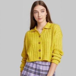 NWT Wild Fable Cropped Cardigan